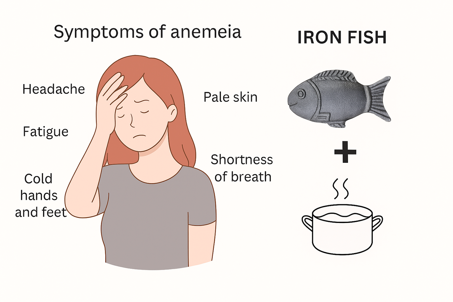 Iron Fish – Natural Way to Add Iron to Your Food | Reusable Cooking Tool for Iron Deficiency | Useful for Vegans, Pregnant Women and Children